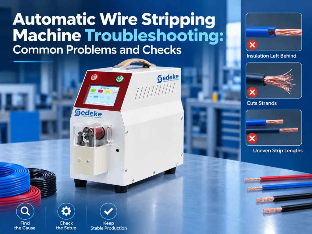 Automatic Wire Stripping Machine Troubleshooting