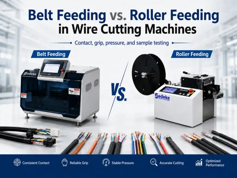Belt feeding and roller feeding automatic cutting machine