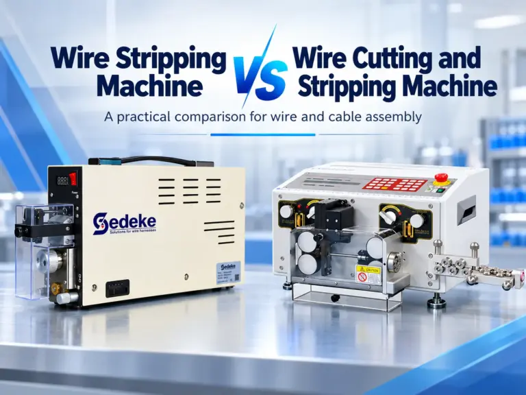 Wire Stripping Machine vs Wire Cutting and Stripping Machine
