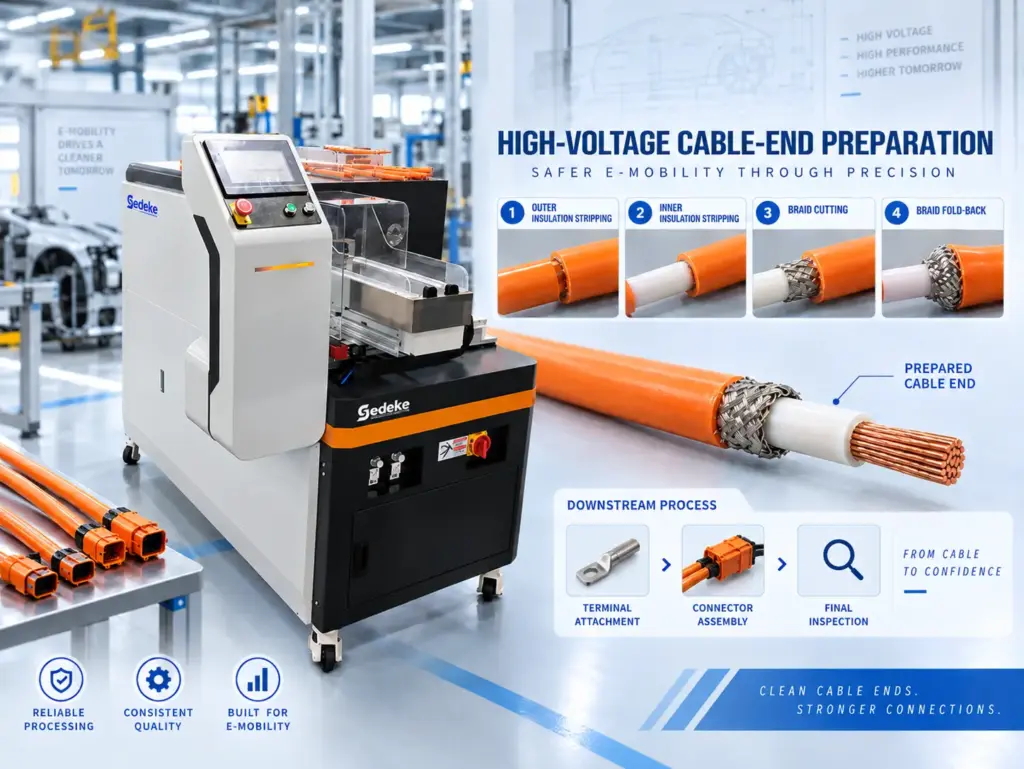 HV-ACS 9300 high-voltage cable processing machine